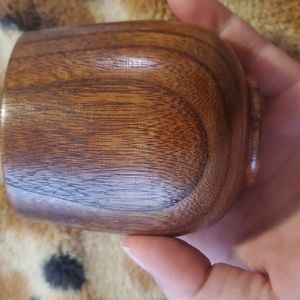 2 Retro wood coffee cup,tea cup